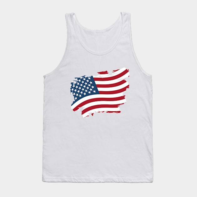 USA Flag Tank Top by MisaMarket